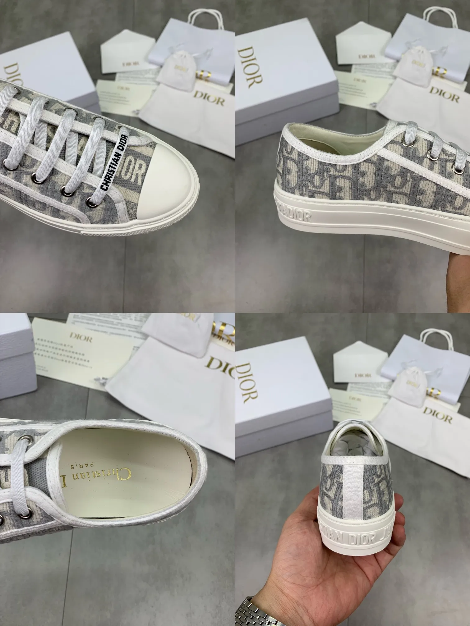 👟👟Ex-factory price 480👟👟 Dior2022 spring, summer, autumn and winter latest upgraded version of casual lace-up classic embroidered sneakers, the same style of flat-bottomed round-toe women's shoes for all seasons. It took more than two months to finally reproduce it perfectly. We made every detail exactly the same as the original. We decisively keep our own style when shipping. How can beauties who like sports not keep it for themselves? Multiple craftsmanship, original Italian imported original embroidered woven fabrics, original customized T👟👟 ex-factory price U outsole. On the surface it seems simple and has no technical content, but in fact it is quite a test of the technical operation of the master Luo Di. The market's top quality is welcome to compare, any details are unconditional 👟👟Ex-factory price K. There are pictures and the truth. Today's Internet celebrities and foreign stars are buying it one after another! Fully responsible for dressing in spring, summer, autumn and winter. All aspects of the original disassembly and materials are exclusively molded and customized, 🎗shoelace molding, hardware molding, outsole molding, even the feet are molded, the original order is made to order, and the original bronze hardware is compared to the original, not a common imitation in the market. It will be full of surprises the moment you get it! The perfect genuine version, you can go in and out of the counter at will. Fabric: Original imported embroidered woven fabric from Italy. Lining: Imported original water-dyed cowhide. Feet: Imported original water-dyed cowhide. Outsole: Original molded T👟👟Ex-factory price U bottom. Size: 35-39 (34.40.41.42 customized, non-refundable)